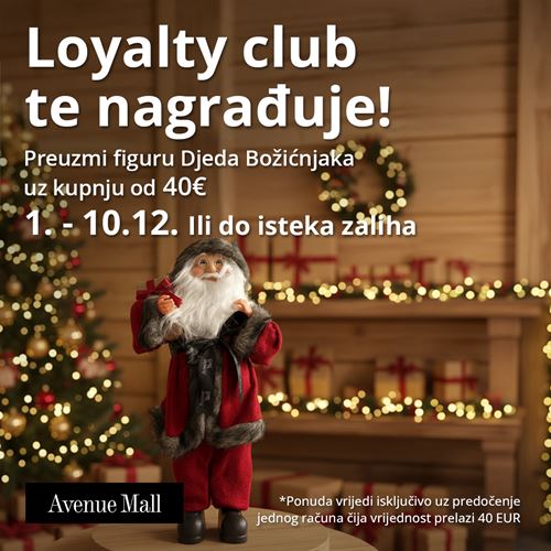 Loyalty club nagrađuje članove figurom Djeda Božićnjaka